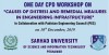 One Day CPD Workshop On Causes Of Distress And Remedial Measures In Engineering Infrastructure