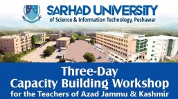 Three Day Capacity Building Workshop for the Teacher of Azad Jammu and Kashmir